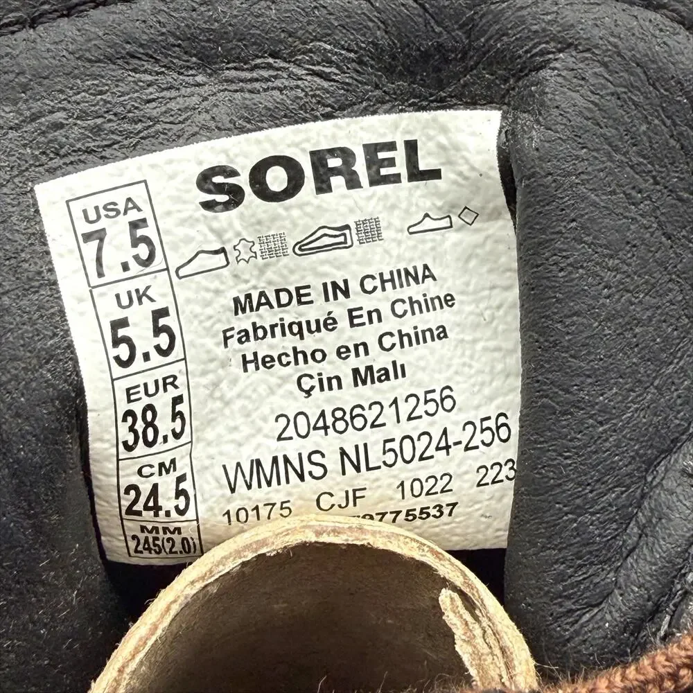 Sorel Womens Snow Angel Winter Boots US 9 Grey Suede Waterproof Insulated NIB